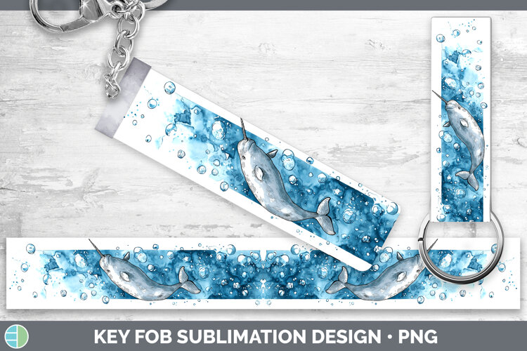 GorgeousMarine Mammal Sketch Key Fob design.