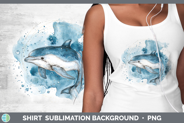 Porpoise Marine Mammal Sketch Shirt Sublimation Design