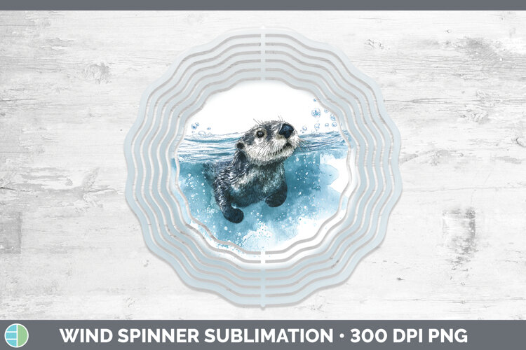 GorgeousMarine Mammal Sketch Wind Spinner design.