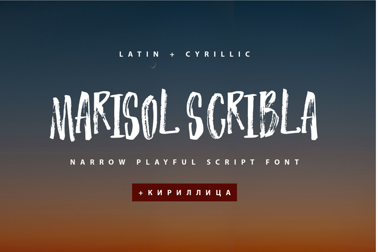 MarisolScribla Cyrillic Textured Font