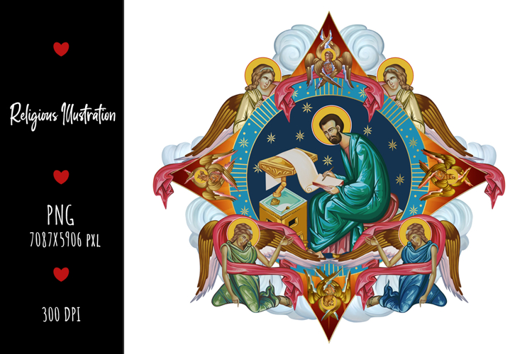 Mark the Apostle Religious Illustration