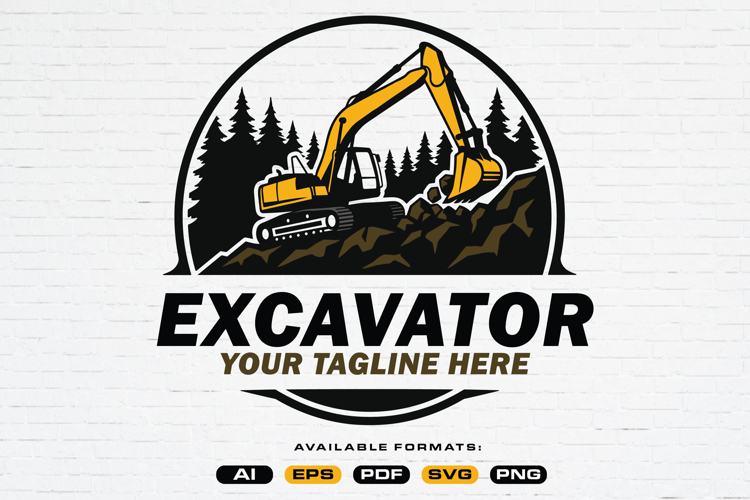 Heavy Equipment Logo Template