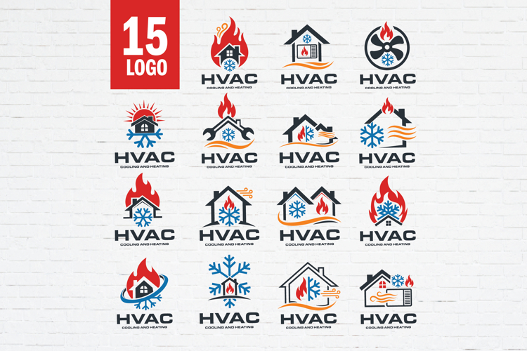 HVAC Logo SVG Bundle