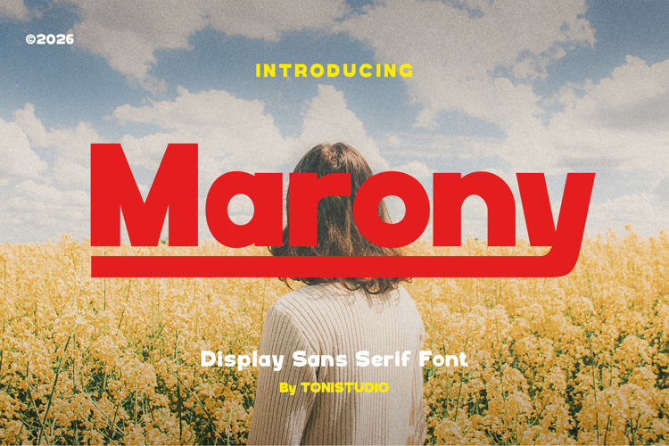 Marony || modern sans