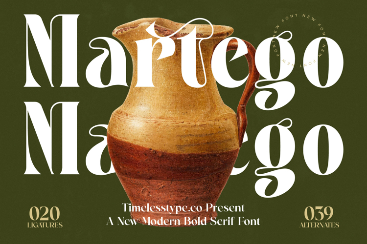 Martego - Modern Bold Serif Font
