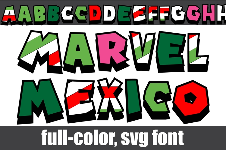 Marvel Mexico Color Font