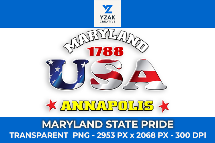 Maryland State Pride Graphic Design