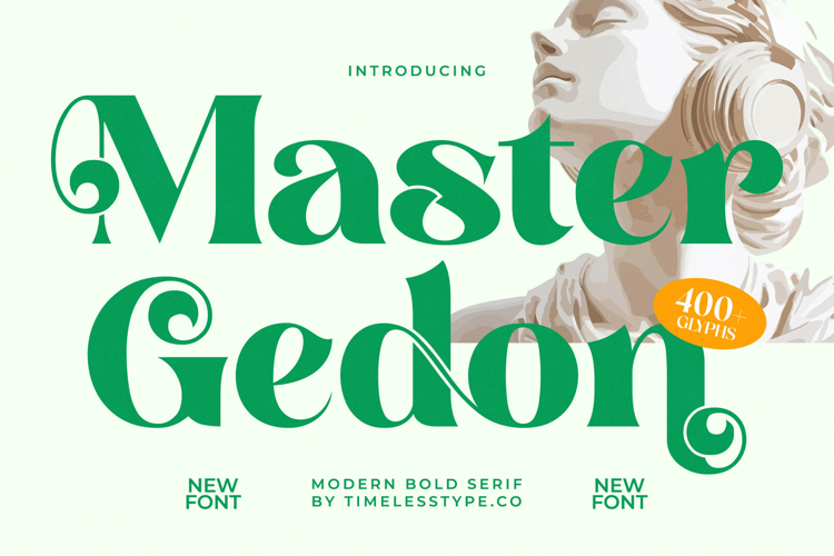 Master Gedon - Modern Bold Serif Font
