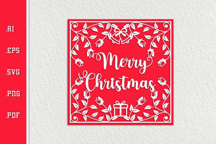 Christmas Card SVG EPS AI PNG PDF