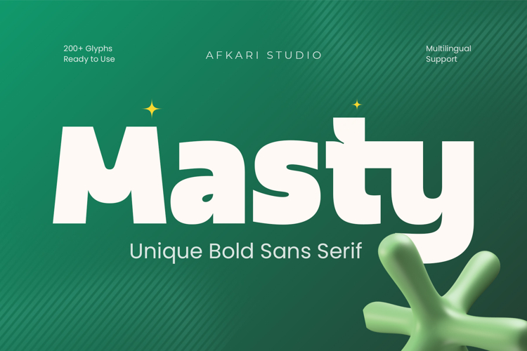 Masty - Unique Bold Sans Serif Font