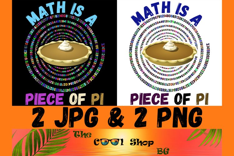 Math Is A Piece Of Pie Funny Math Pun, Cute Pi Day Png