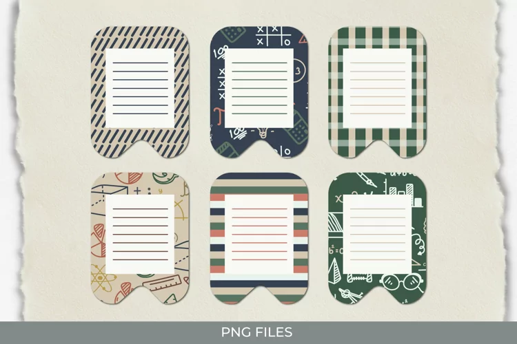 Math Seamless Pattern Shaped Journaling Area