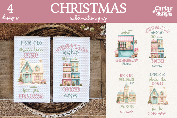 Christmas Kitchen Towel Sublimation Mini Bundle