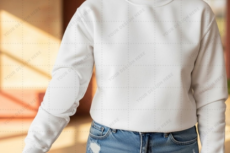 White Tshirt Mockup Image 18