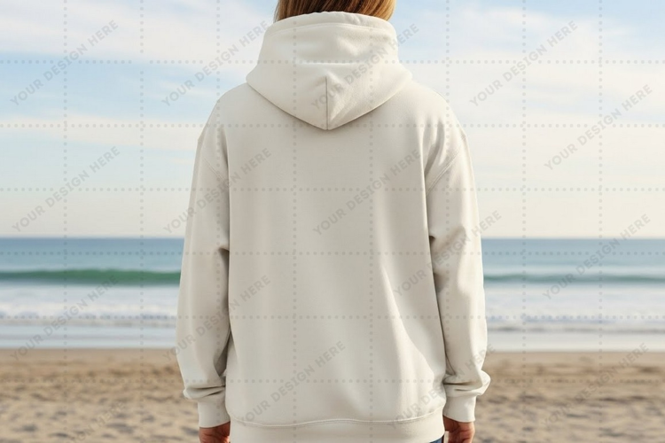 Beach hoodie T-shirt Mockup Design