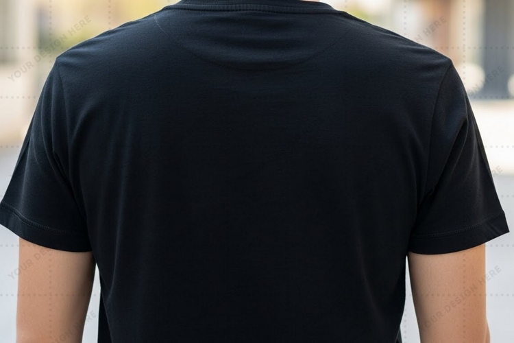 Black Tshirt Mockup Image 23