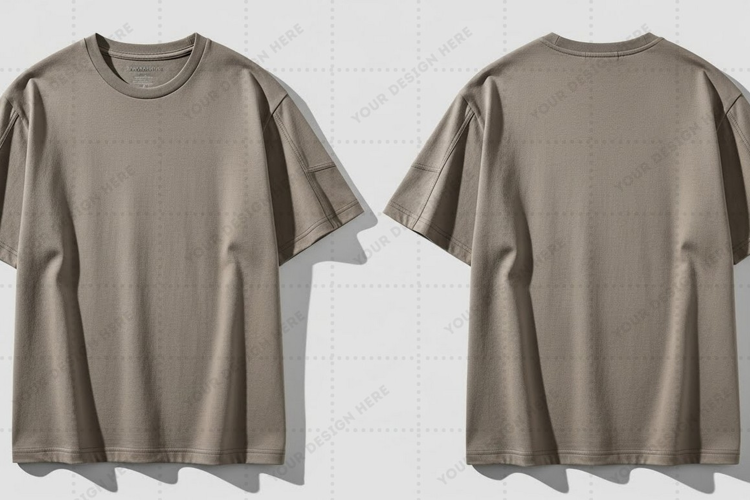 Minimalist oversized T-shirt Mockup Design