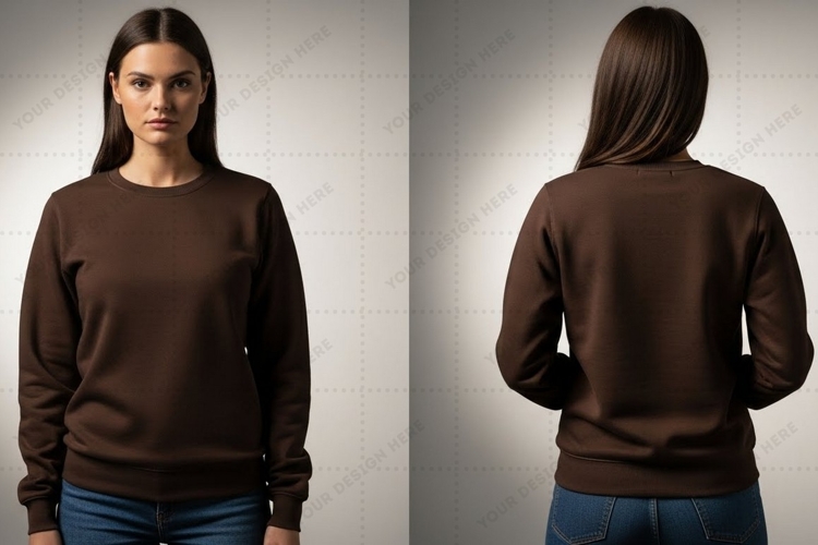 Brown T-shirt Mockup Design