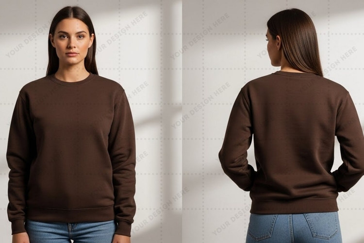 Brown T-shirt Mockup Design