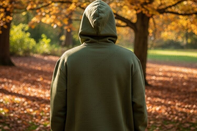 Autumn hoodie T-shirt Mockup Design example image 1