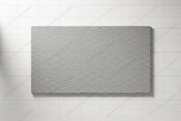 Modern grey doormat mockup design example image 1