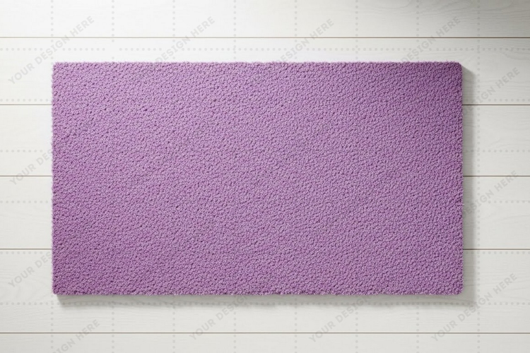 Purple doormat mockup design