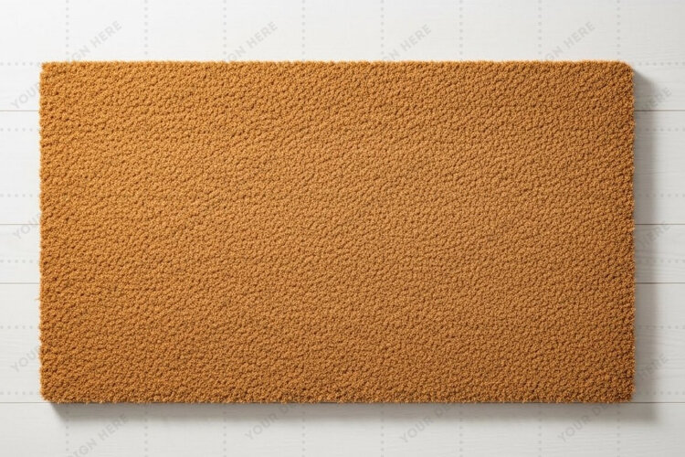 Natural jute doormat mockup example image 1