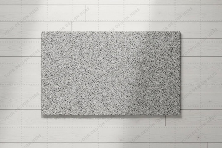 Modern grey doormat mockup design example image 1