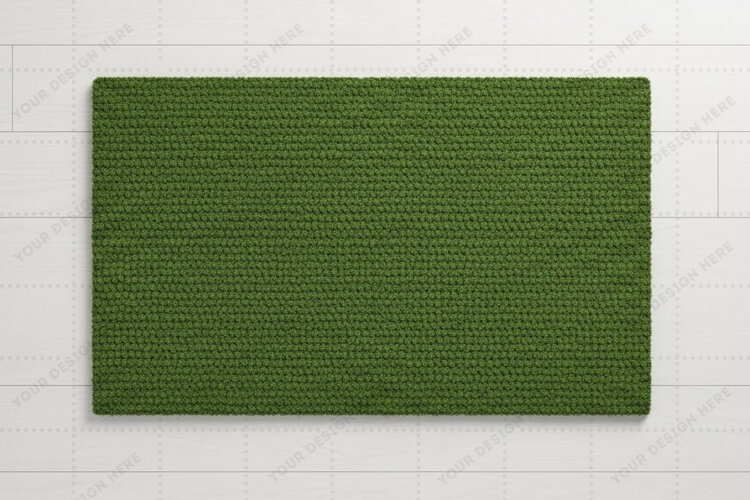 Green doormat mockup design example image 1