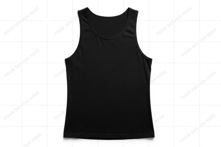 Black Tshirt Mockup Image 7