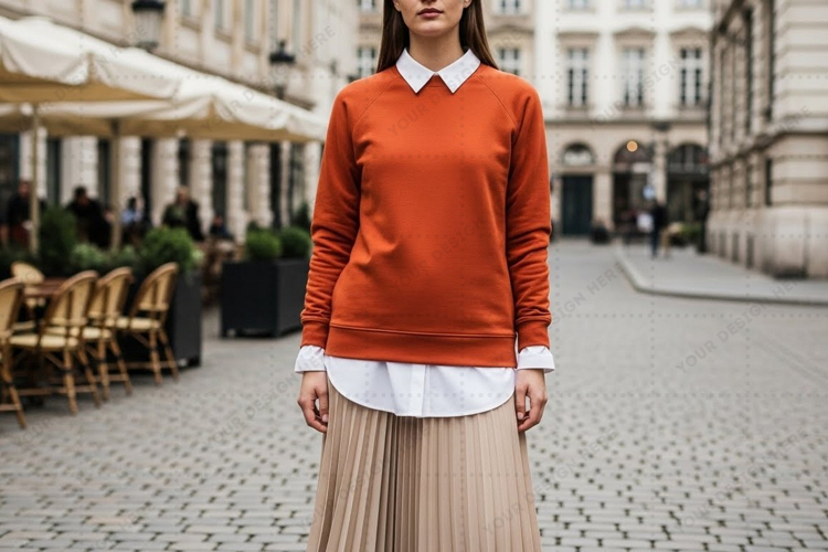 White Tshirt Mockup Image 24