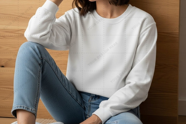 White Tshirt Mockup Image 13