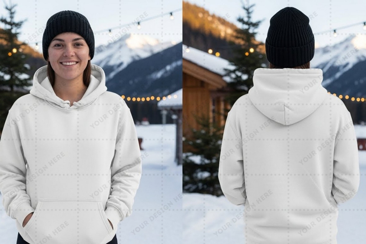 White Tshirt Mockup Image 3