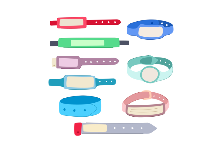 medical bracelet set cartoon
