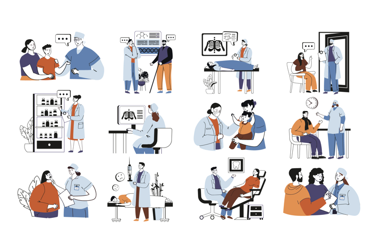 Medical Clinic Vector illustrations