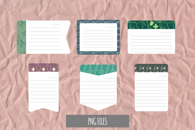 Medical Seamless Pattern Shaped Journaling Area