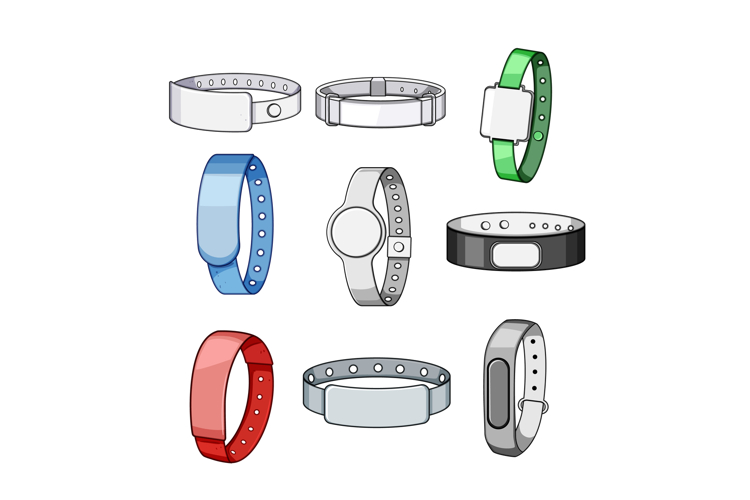 Wristbands collection illustrating identification and tracki