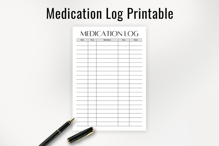Medication Tracker Printable Template PDF