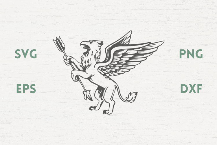 Medieval Griffin SVG