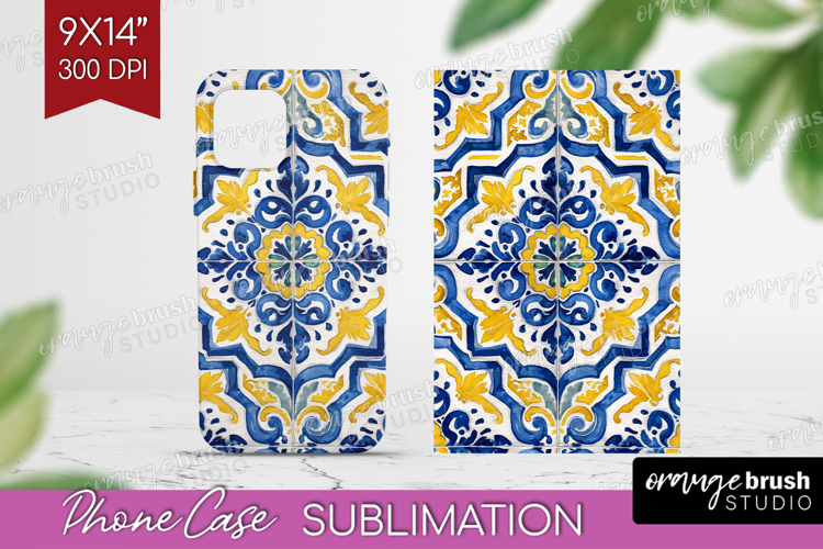 Mediterranean Phone Case PNG - Summer Case PNG Sublimation