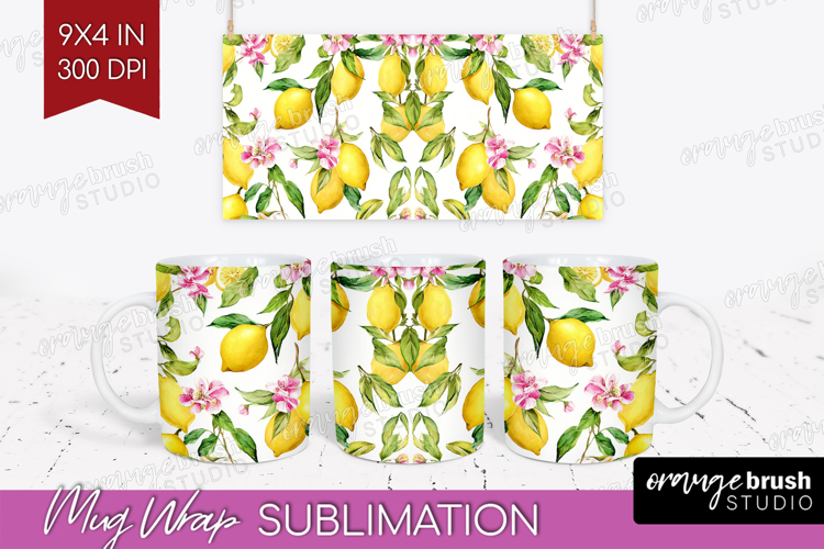 Mediterranean Mug Wrap - Summer Mug PNG Sublimation