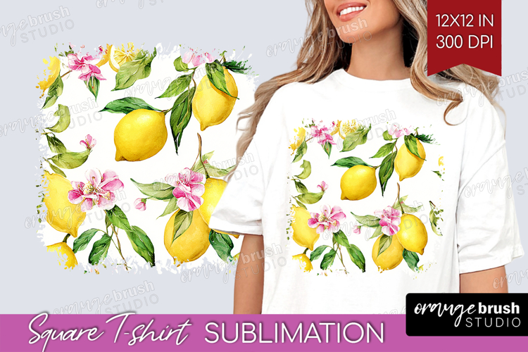 Mediterranean Square Tshirt Background - Summer PNG