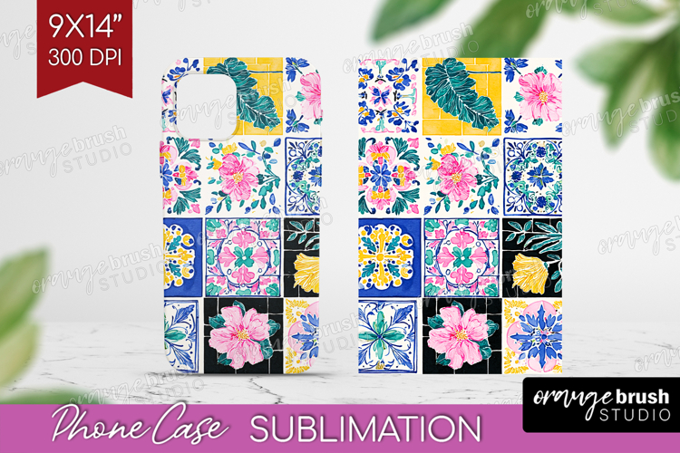 Mediterranean Phone Case PNG - Summer Case PNG Sublimation