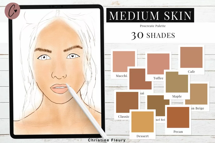 Procreate Color Palette - Medium Skin Tones