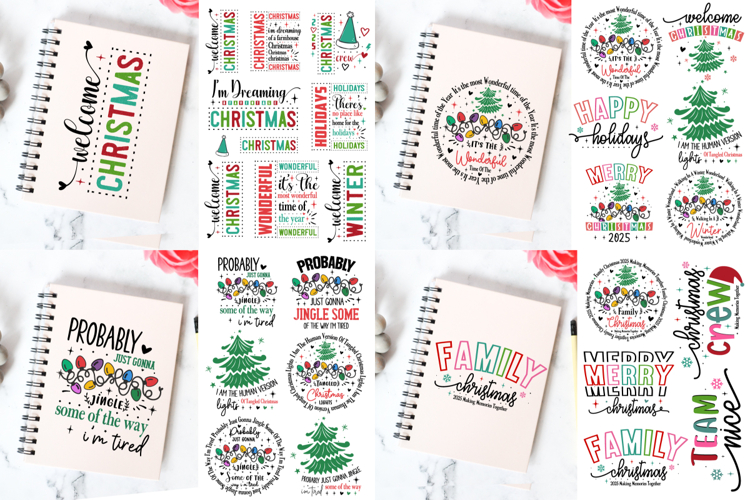 Funny Mega Christmas Quotes Svg Bundle/ 28 Designs