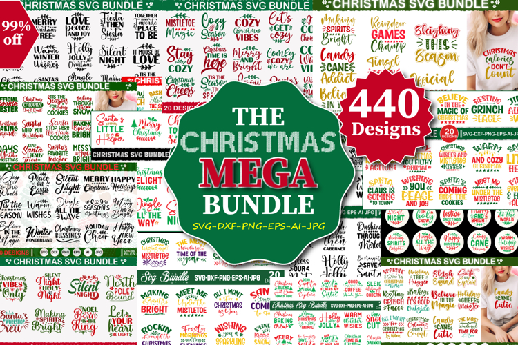 440 Designs The Super Christmas Mega Bundle, Christmas Mega