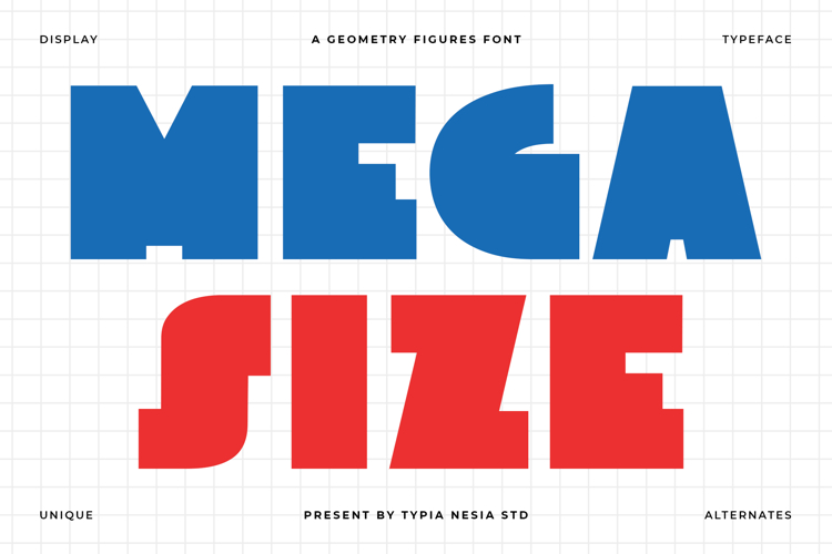 Megasize - Bold Solid Geometric Logo Font