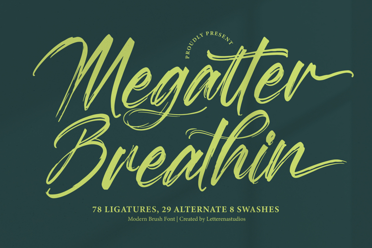 Megatter Breathin - Modern Bruh Font