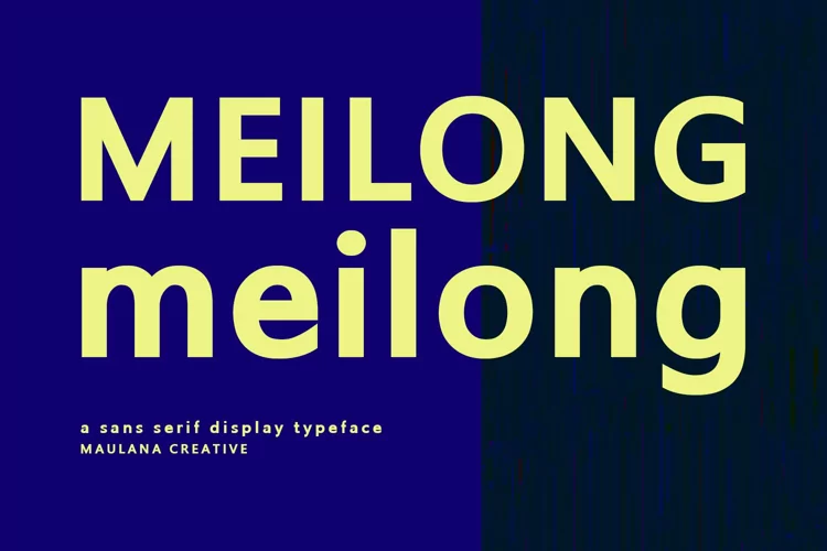 Meilong Sans Serif Display Font