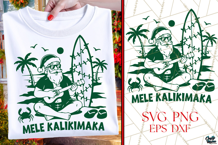 Mele Kalikimaka | Christmas SVG | Funny Santa SVG|PNG